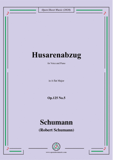 Schumann-Husarenabzug Op.125 No.5,in A flat Major (arr. MSM)