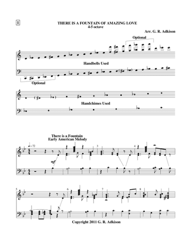 There Is a Fountain of Amazing Love (arr. G. R. Adkison)