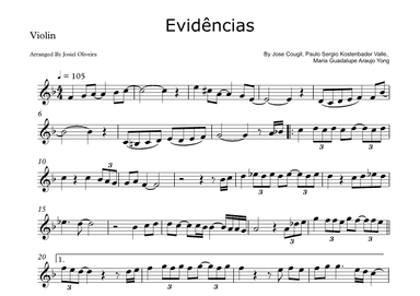 Evidencias (arr. Josiel Oliveira)