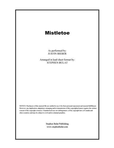 Mistletoe (arr. Stephen Bulat)