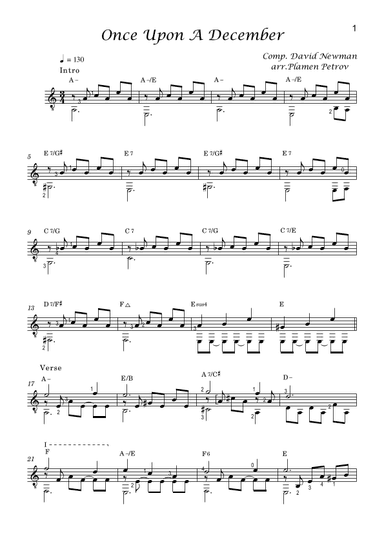 Once Upon A December (arr. Plamen Petrov)