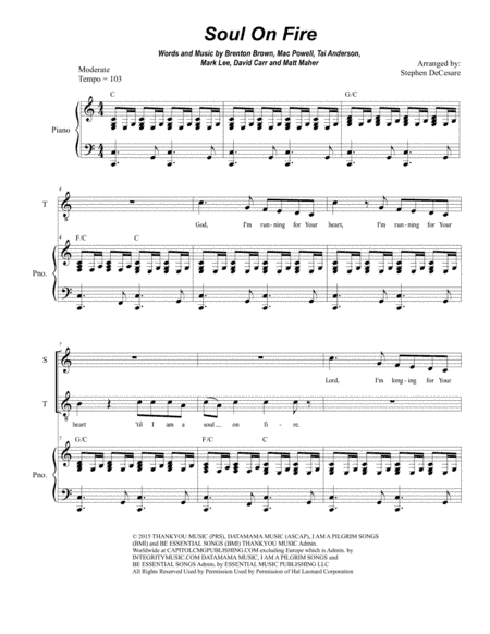 Soul On Fire (arr. Stephen DeCesare)