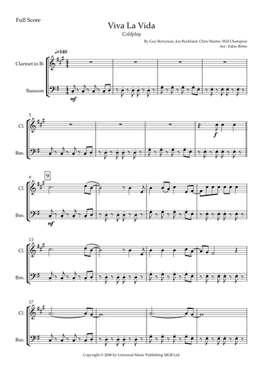 Viva La Vida (arr. Fabio Britto)