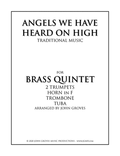 Angels We Have Heard On High - Brass Quintet (arr. John Groves)