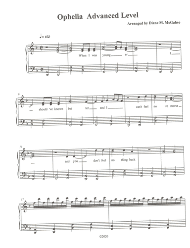 Ophelia (arr. Diane M. McGahee)