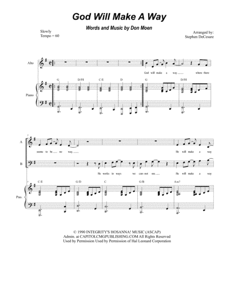 God Will Make A Way (arr. Stephen DeCesare)