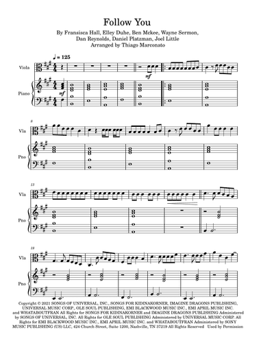 Follow You (arr. Thiago Marconato)