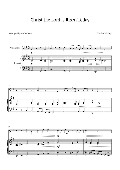 Christ the Lord is Risen Today (arr. André Nusa)