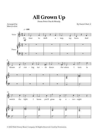 All Grown Up (arr. Márcio Silva)