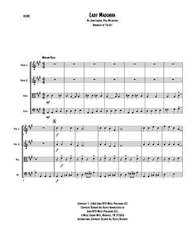 Lady Madonna (arr. Tim Olt)