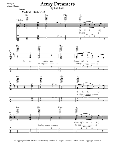 Army Dreamers (arr. Michael Butzen)