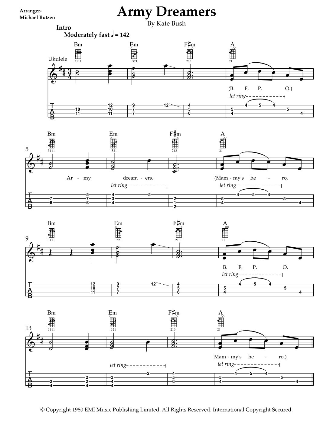Army Dreamers (arr. Michael Butzen)