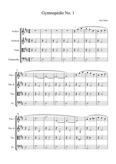 Gymnopédie No. 1 (arr. Alex Nunes Rodrigues)