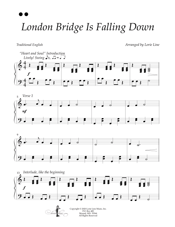 London Bridge Is Falling Down (arr. Lorie Line)