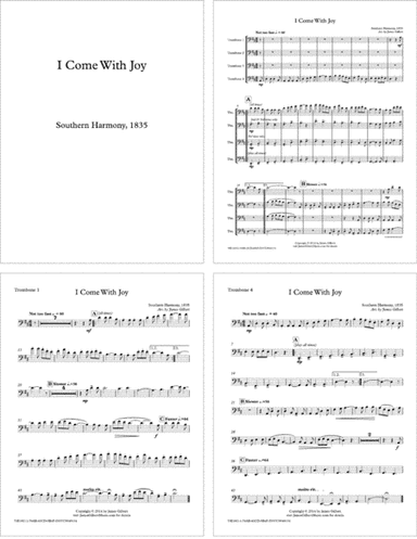 I Come With Joy (arr. James Gilbert)