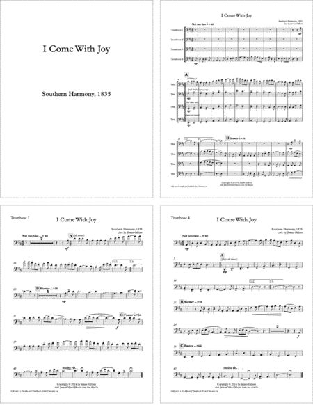 I Come With Joy (arr. James Gilbert)