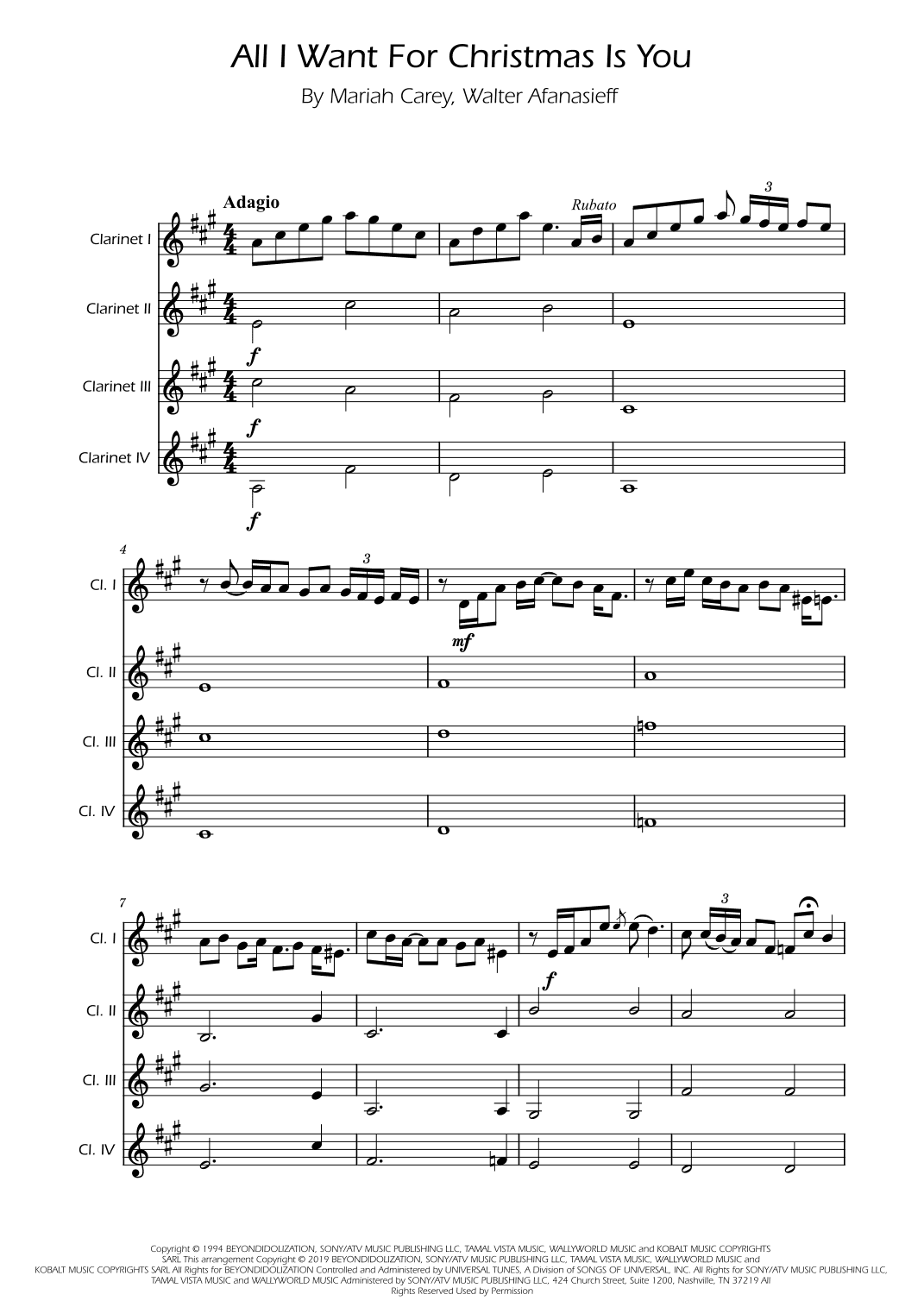 All I Want For Christmas Is You (arr. Ygor Nunes)
