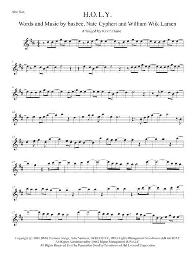 H.O.L.Y. (arr. Kevin Busse)