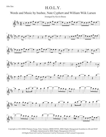 H.O.L.Y. (arr. Kevin Busse)