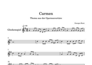 George Bizet  theme "Carmen" (arr. Darya Lenz)