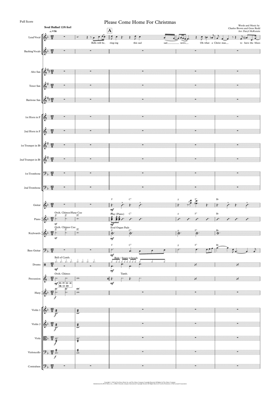 Please Come Home For Christmas (arr. Daryl McKenzie)