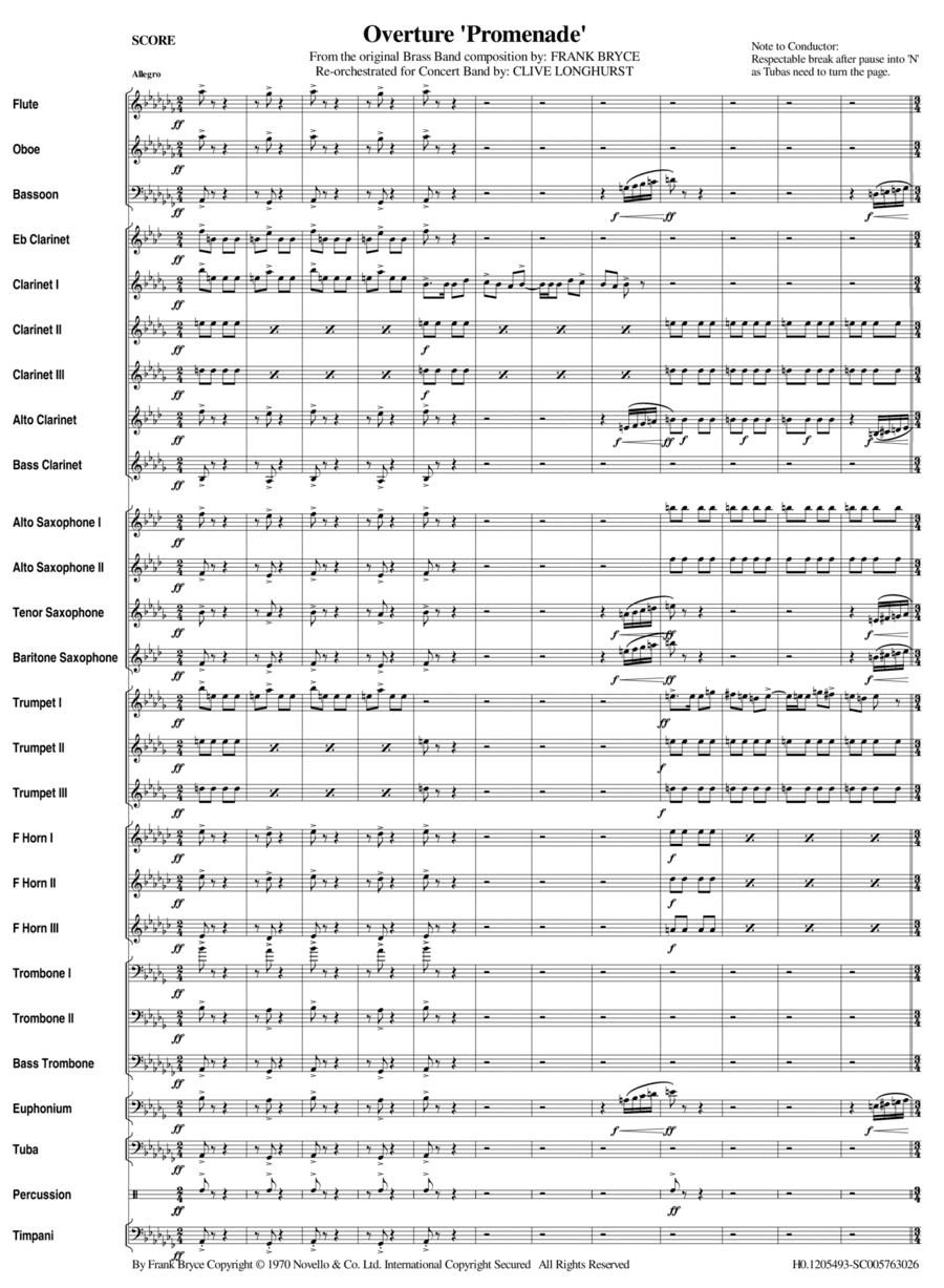 Overture Promenade (arr. Clive Longhurst)