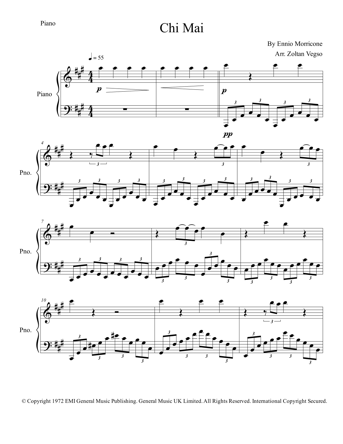 Chi Mai (arr. Zoltan Vegso)