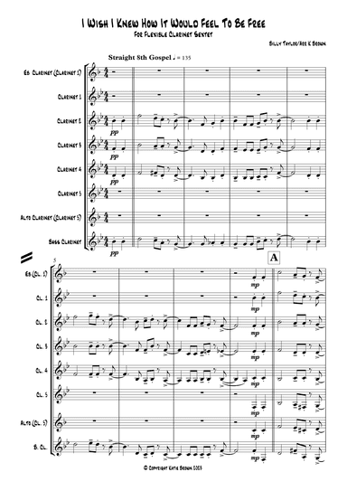 I Wish I Knew How It Would Feel To Be Free (arr. Katie Brown)