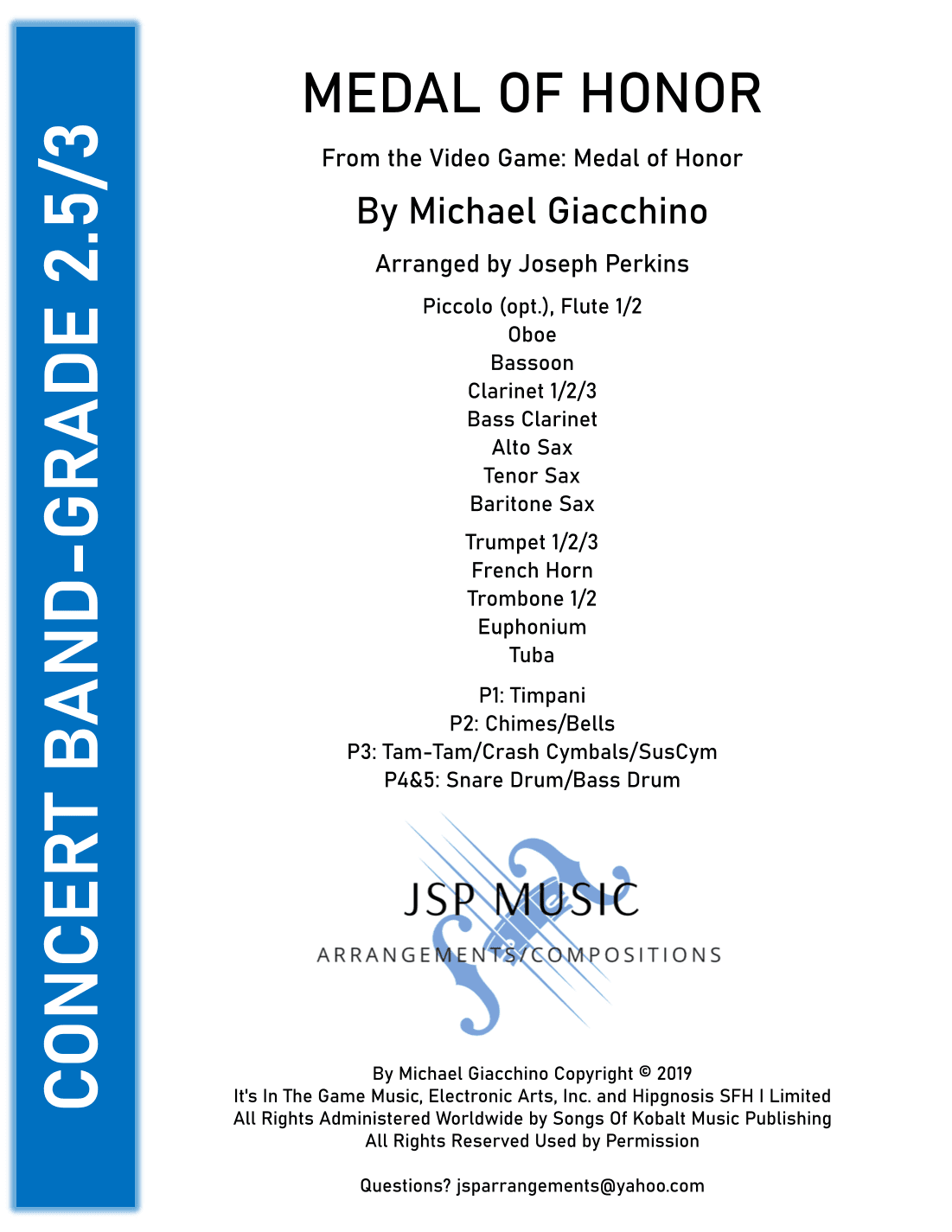 Medal Of Honor (main Theme) (arr. Joseph Perkins)