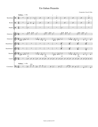 Score de Gaban Petareño