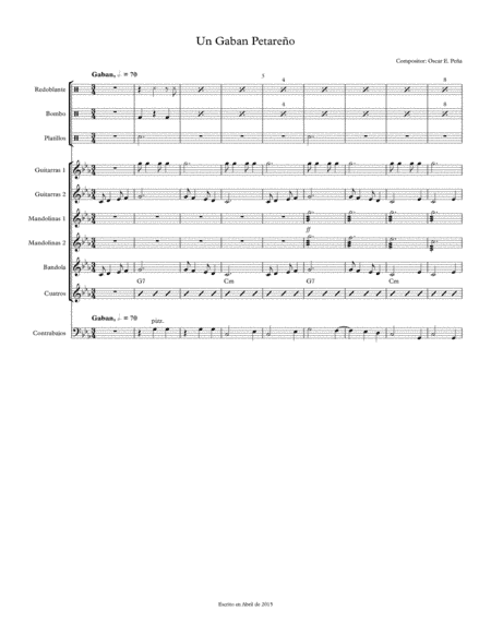 Score de Gaban Petareño