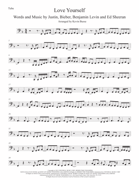Love Yourself (arr. Kevin Busse)