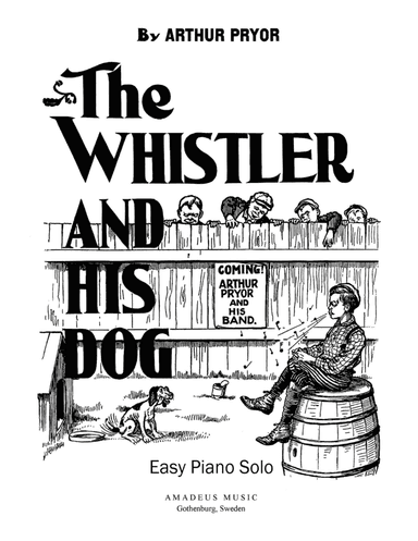 The Whistler and his Dog for easy piano solo (+guitar chords) (arr. K. Krantz)