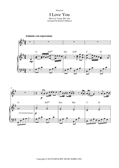 I Love You (arr. Kaiserin Rebecca)