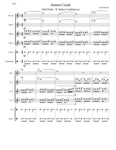 Instant Crush (arr. Josué Sancho)