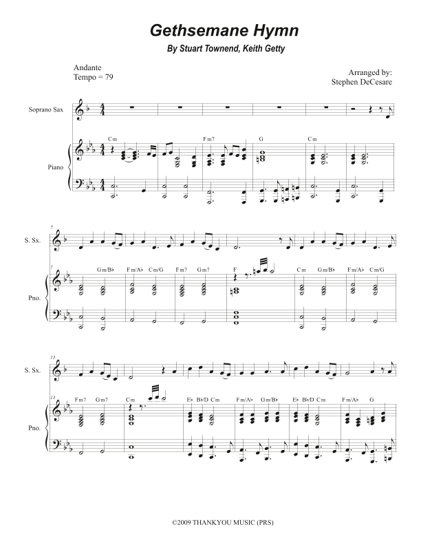 Gethsemane Hymn (arr. Stephen DeCesare)