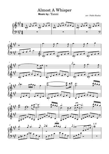 Almost A Whisper (arr. Pablo Huelsz)