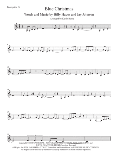 Blue Christmas (arr. Kevin Busse)