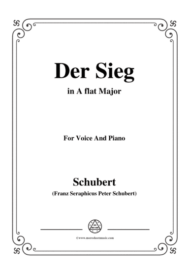 Schubert-Der Sieg,in A flat Major,for Voice&Piano (arr. MSM)