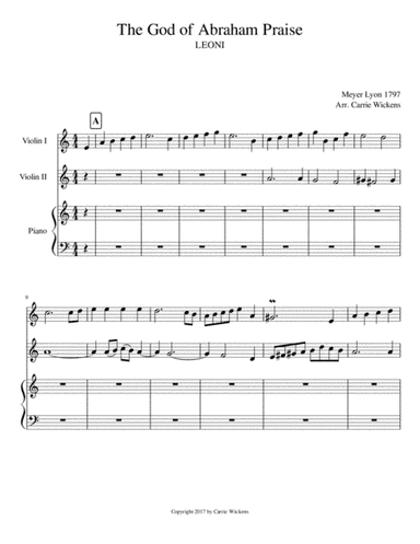 The God of Abraham Praise (arr. Carrie Wickens)
