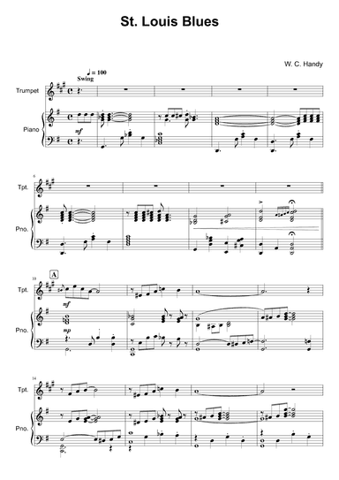 St. Louis Blues - Trumpet (arr. Kacie J. Rickells)