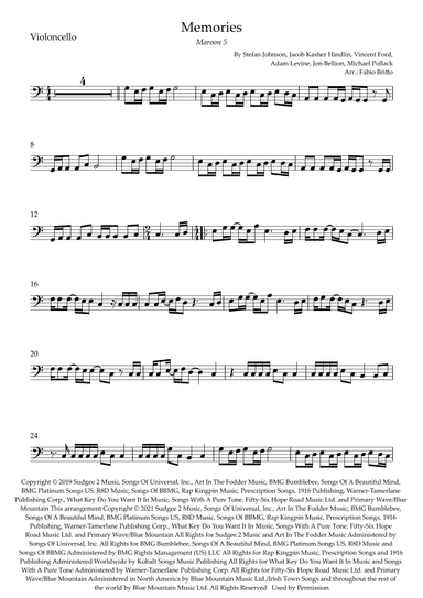Memories (arr. Fabio Britto)