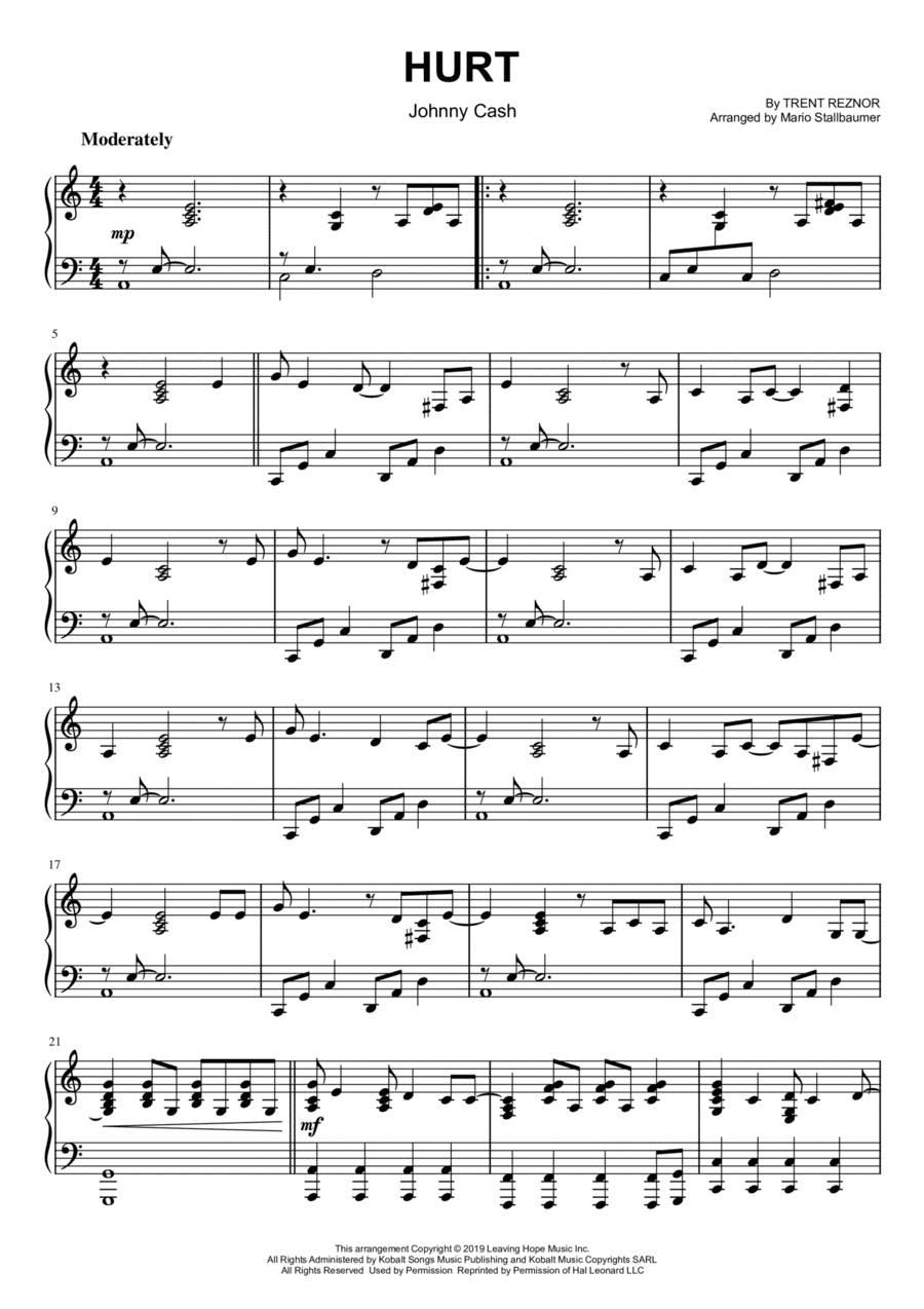 Hurt (arr. Mario Stallbaumer)