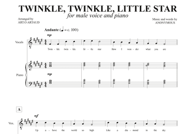 Twinkle Twinkle Little Star (arr. Art.o Artaud)