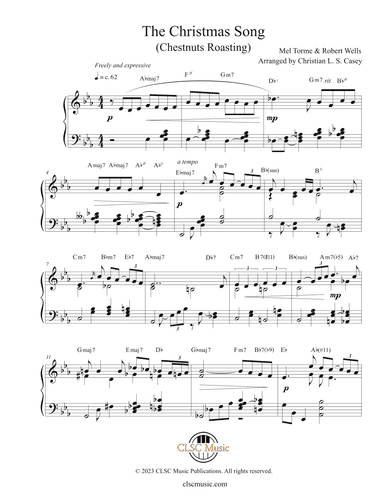 The Christmas Song (chestnuts Roasting On An Open Fire) (arr. Christian L. S. Casey)