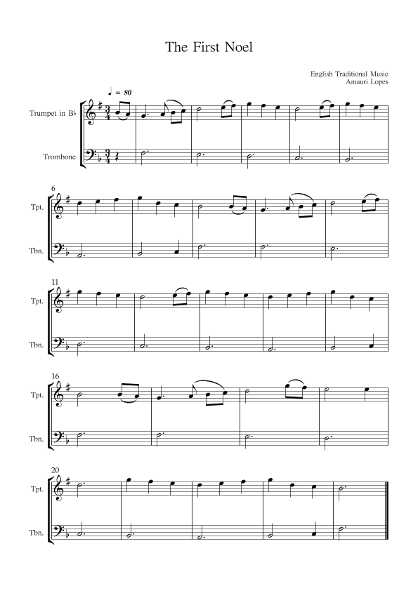 The First Noel (arr. Amauri Lopes)