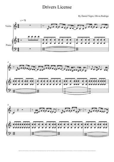 Drivers License (arr. André Laitano)