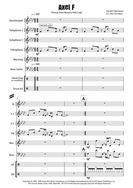 Axel F (arr. Ben Garraway)