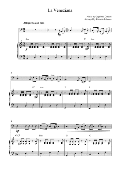 La Veneziana (arr. Kaiserin Rebecca)