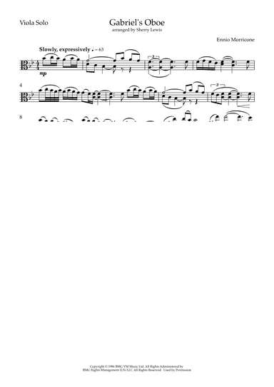 Gabriel's Oboe (arr. Sherry Lewis)